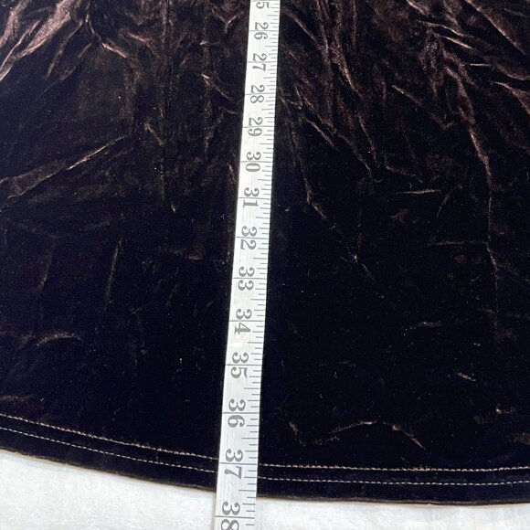 JBS LTD Women’s Brown Velvet Sleeveless Halter Dress Size M Made in USA A-Line - Picture 7 of 8